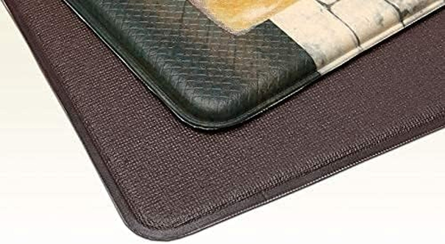 Artistic Beautiful anti Fatigue Kitchen Floor Mat - Unique Floor Mats - Pain Relief Padded Kitchen Mats - Floor Mats for in Front of Sink - Memory Foam 47" X 17.5" X 10Mm Coffee