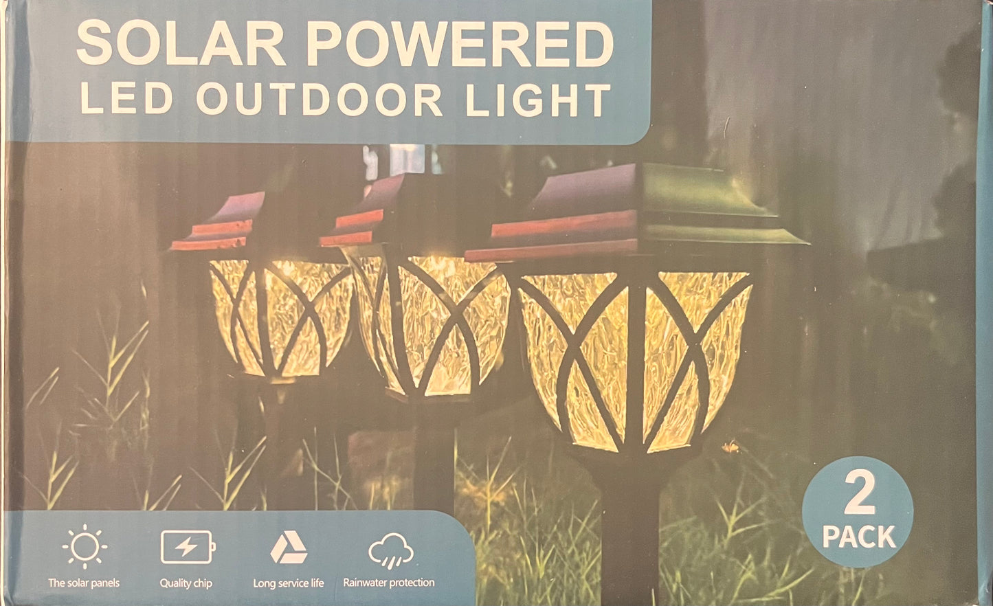 Solar Powered LED Outdoor Lights (4 count)