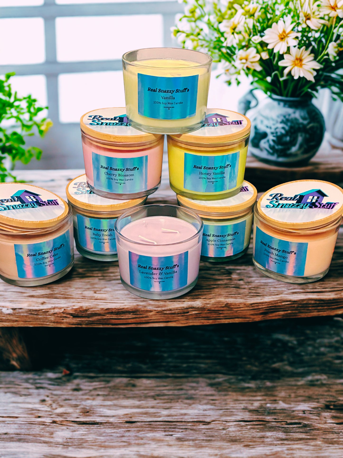 Real Snazzy Stuff's 16 oz Homemade Scented Candles