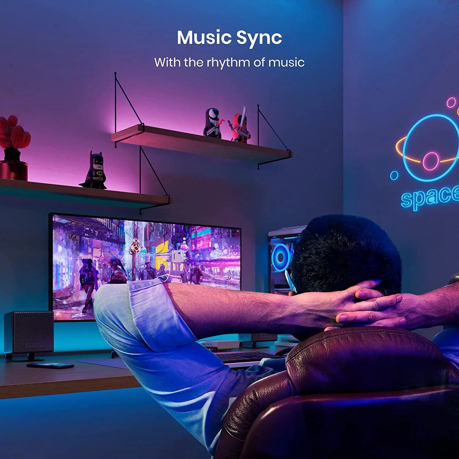 Indoor 33 Ft Smart Color Changing LED Strip Light