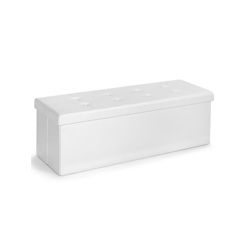 45 Inches Large Folding Storage Ottoman Bench with Memory Foam