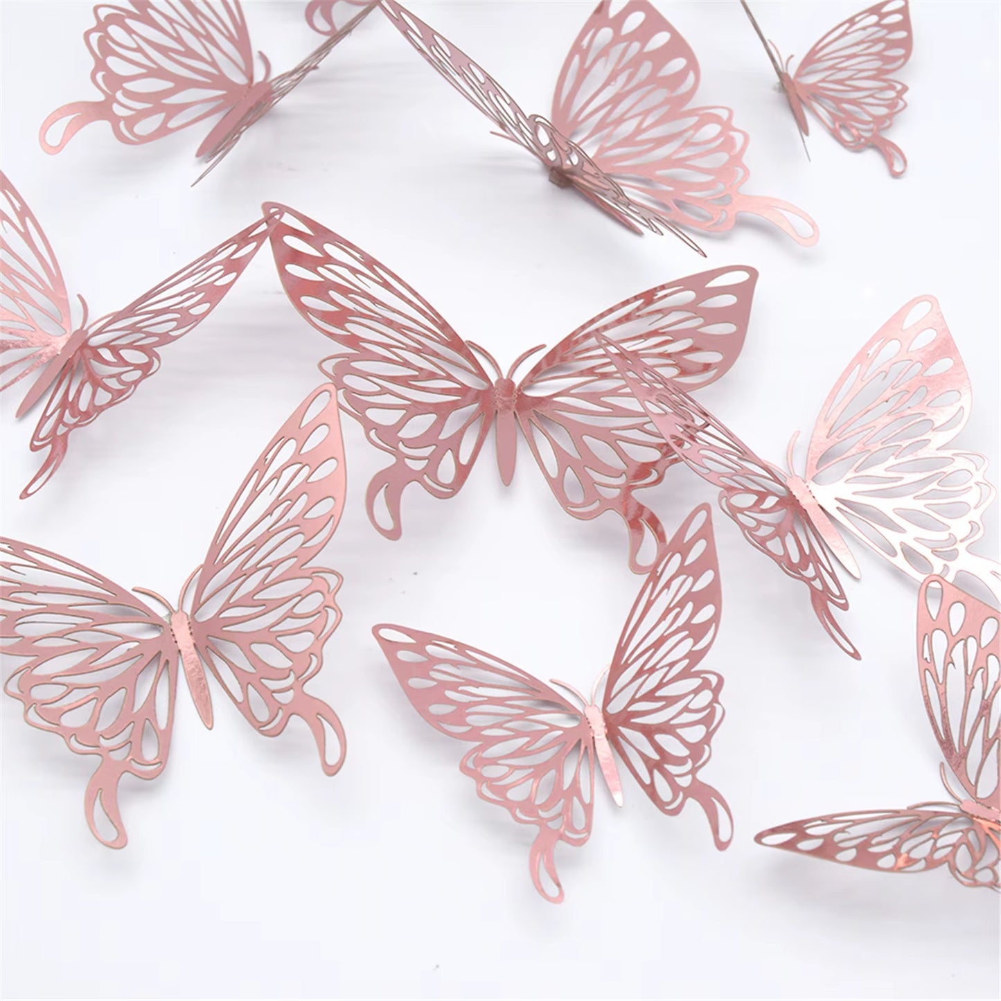 3D Hollow Butterfly Wall Stickers Home Decor Cardboard Butterfly Wall Stickers Home Decor Accessories Accesorios De Cocina