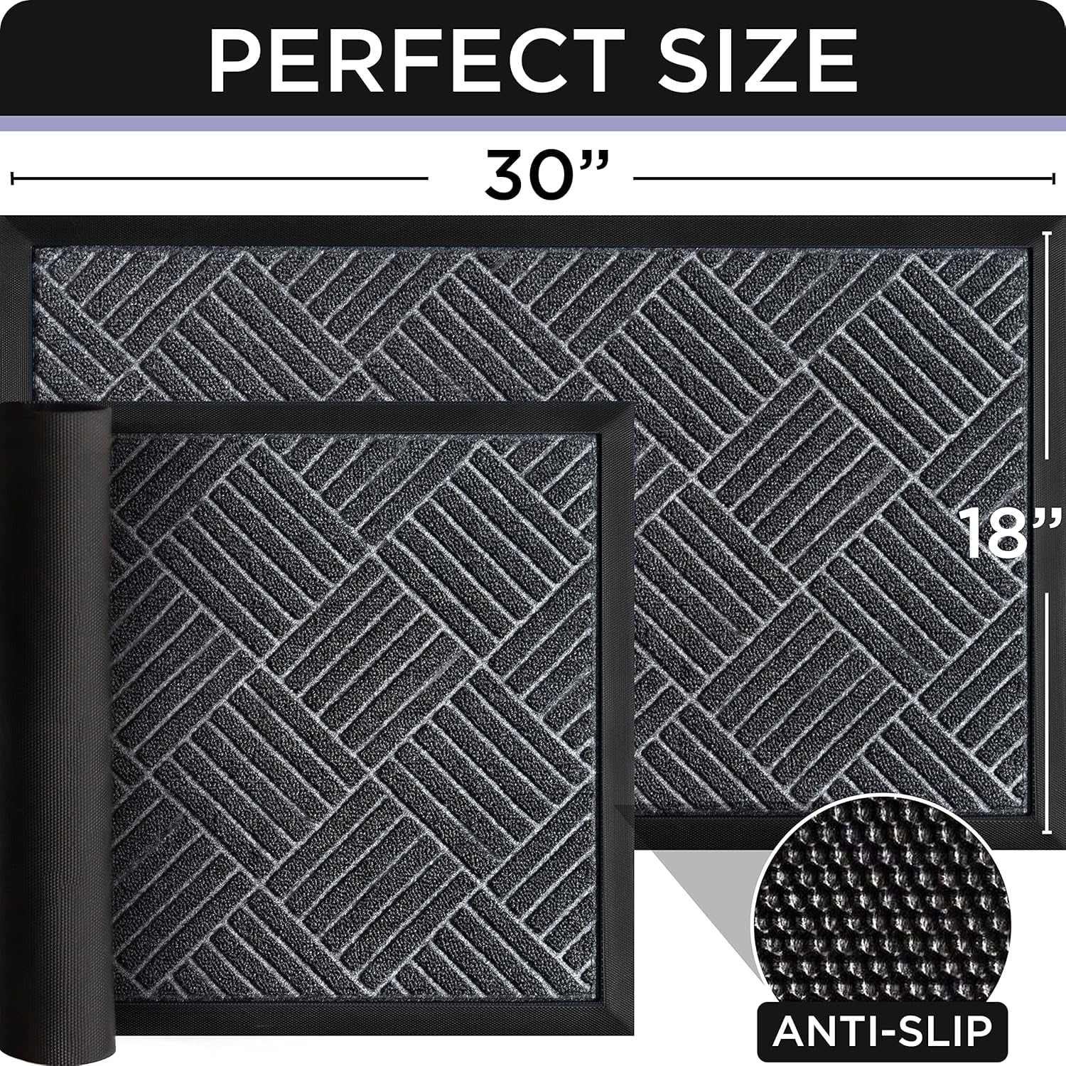 2 Pack Door Mat - Outdoor Mat - Front Door Mat - Welcome Mat - Welcome Mats Outdoor - Door Mats Outdoor - Front Door Mat Outdoor Entrance - Doormat 30X18 - Door Mat Outdoor - Indoor Door Mat