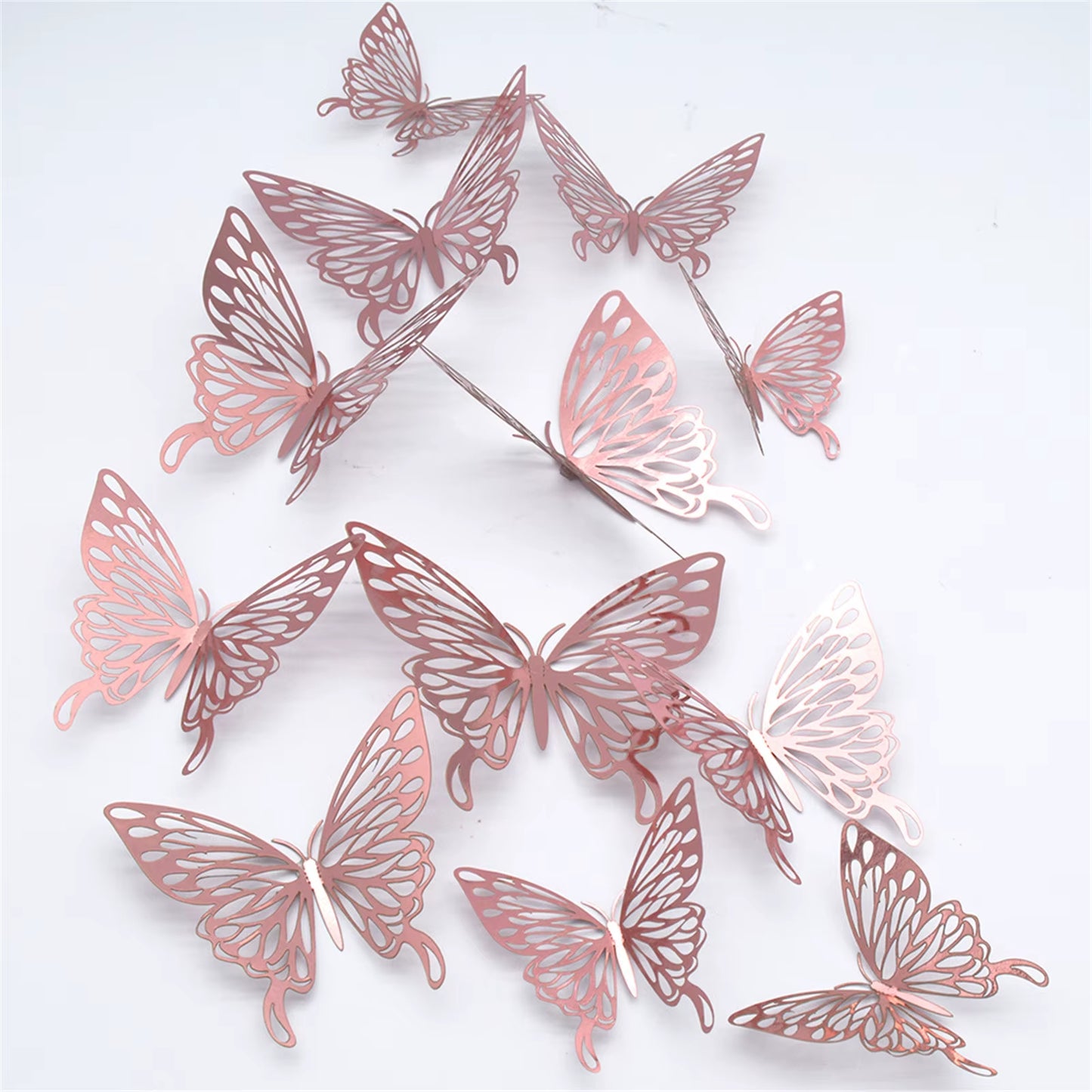 3D Hollow Butterfly Wall Stickers Home Decor Cardboard Butterfly Wall Stickers Home Decor Accessories Accesorios De Cocina