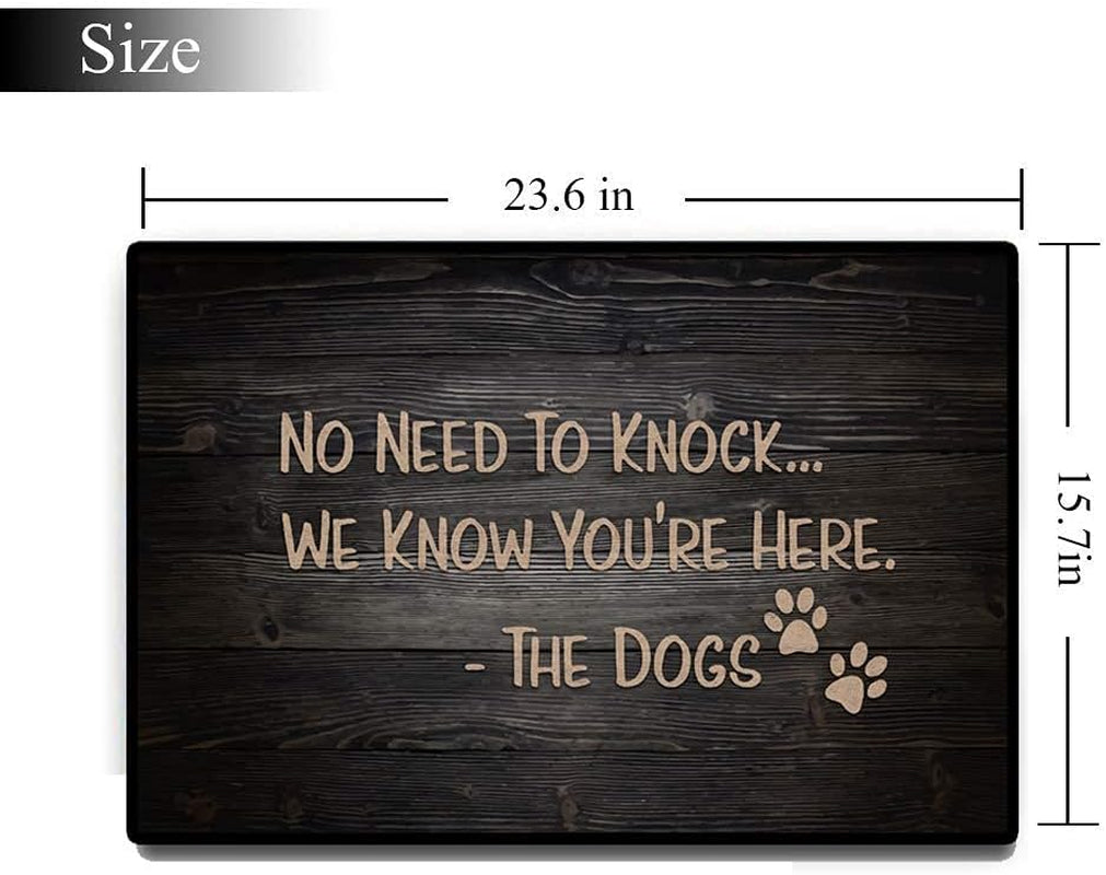 Funny Doormat, Welcome Door Mats for Home, Dog Door Mat Floor Door Mats Outdoor Indoor Mat Rubber Non Slip Backing 16"(W) X 24"(L)
