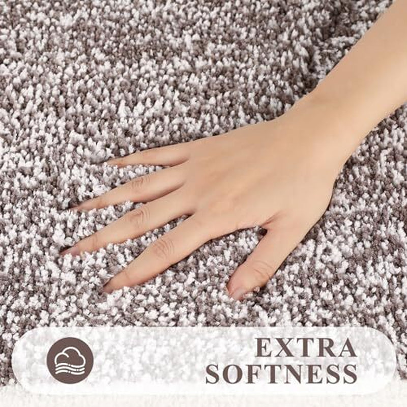3 Piece Bath Mat Set Bathroom Rugs, Non 18"X26"+18"X48