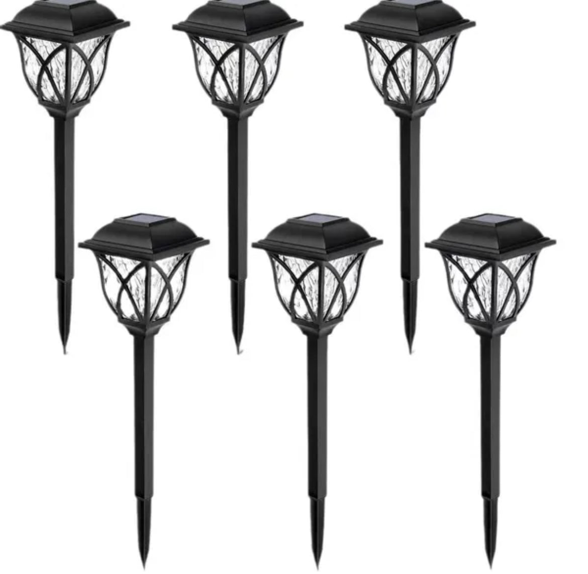 Solar Powered LED Outdoor Lights (4 count)