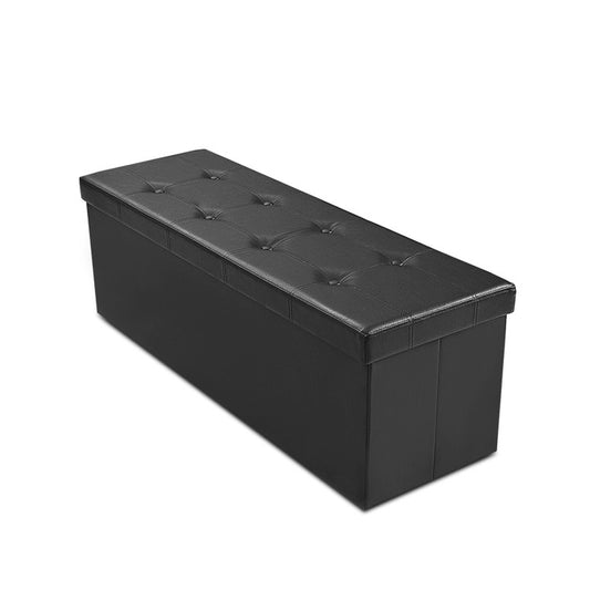 45 Inches Large Folding Storage Ottoman Bench with Memory Foam