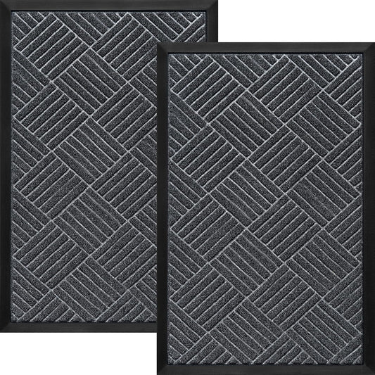 2 Pack Door Mat - Outdoor Mat - Front Door Mat - Welcome Mat - Welcome Mats Outdoor - Door Mats Outdoor - Front Door Mat Outdoor Entrance - Doormat 30X18 - Door Mat Outdoor - Indoor Door Mat