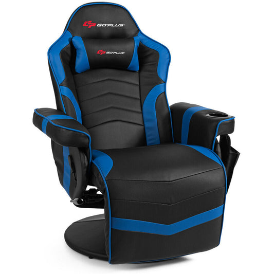 Ergonomic High Back Massage Gaming Chair Gaming Recliner with Pillow