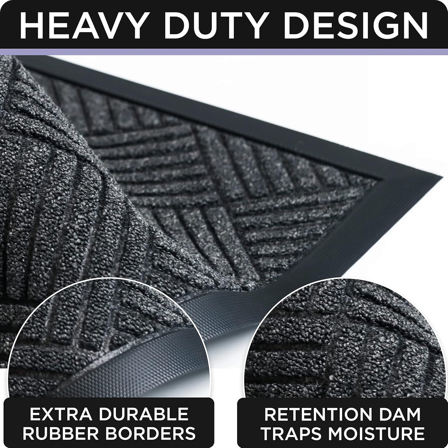 2 Pack Door Mat - Outdoor Mat - Front Door Mat - Welcome Mat - Welcome Mats Outdoor - Door Mats Outdoor - Front Door Mat Outdoor Entrance - Doormat 30X18 - Door Mat Outdoor - Indoor Door Mat
