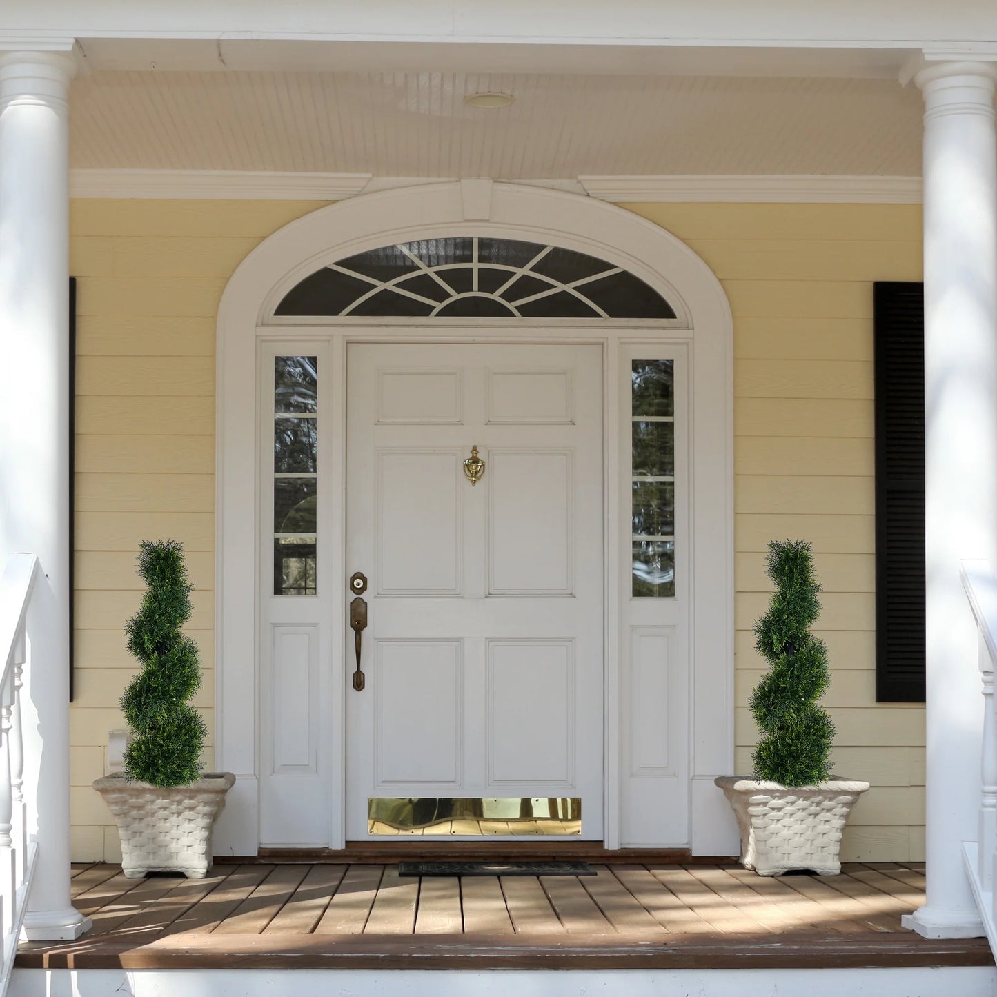 3FT Artificial Spiral Cypress Tree,Topiary Trees Artificial Outdoor-Indoor Outdoor Decor - Plastic Pots - Set of 2