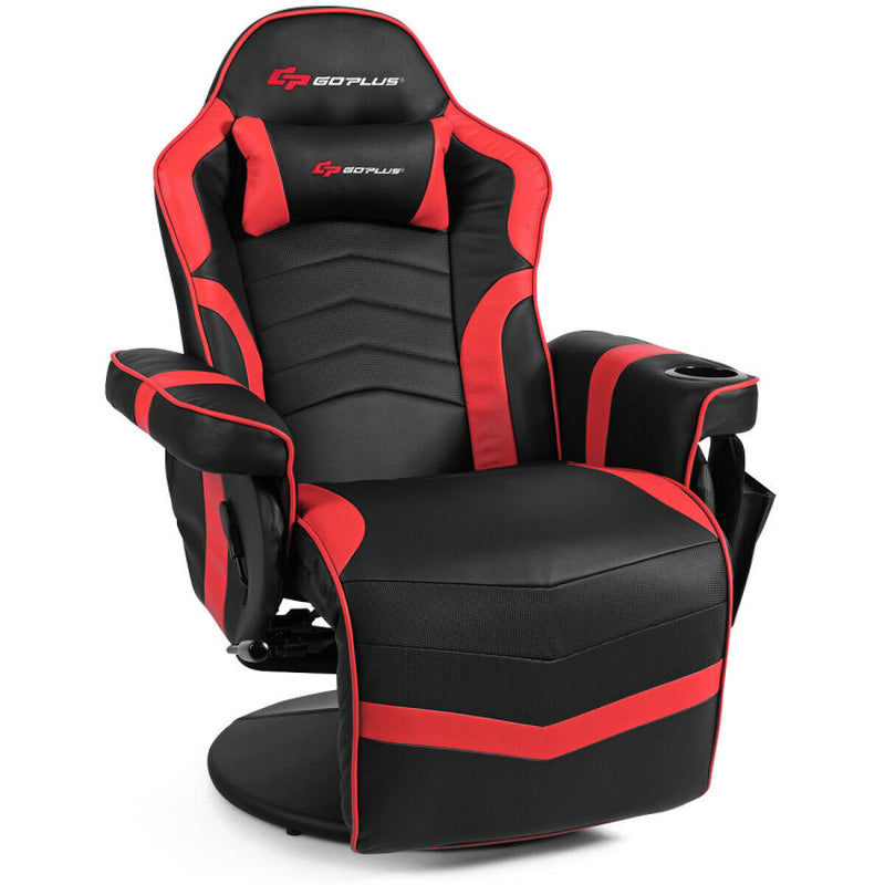 Ergonomic High Back Massage Gaming Chair Gaming Recliner with Pillow