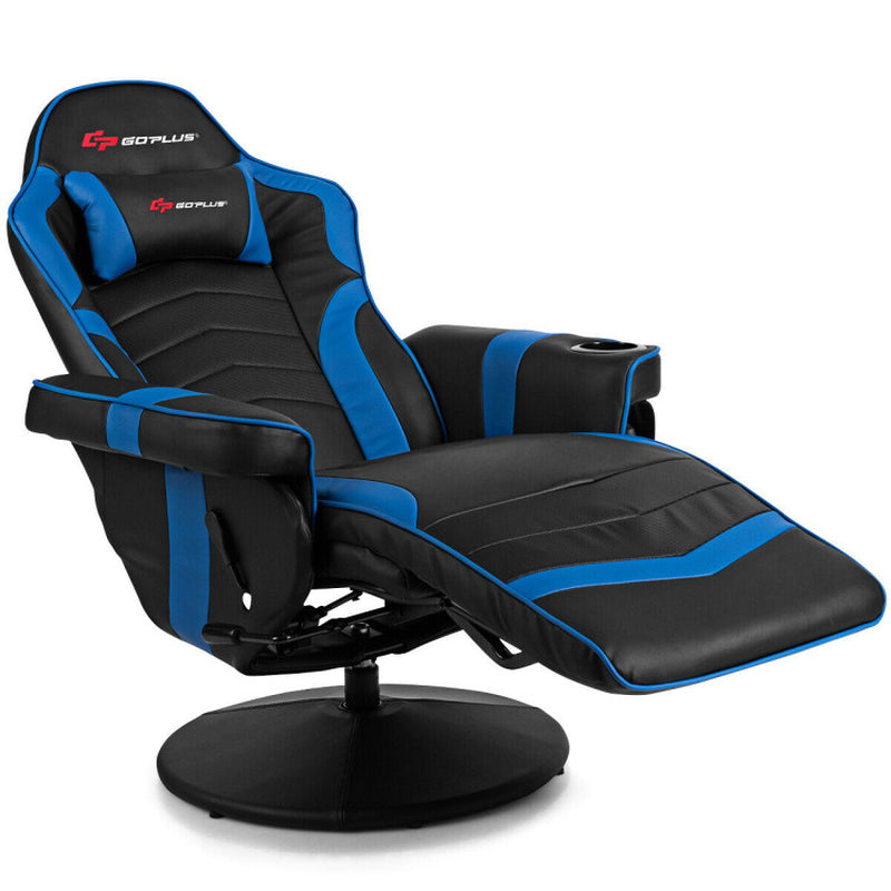 Ergonomic High Back Massage Gaming Chair Gaming Recliner with Pillow