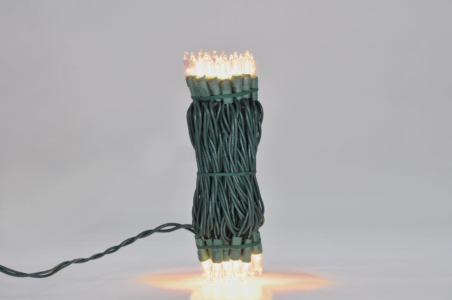 100 Count Mini String Christmas Lights, Clear - 22 Feet Indoor/Outdoor Christmas Tree Lights with Green Wire